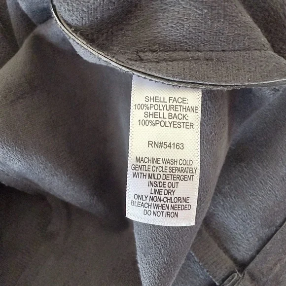 Marc New York Black Faux Leather Belted Flare Skirt - Size Large - Picture 8 of 12